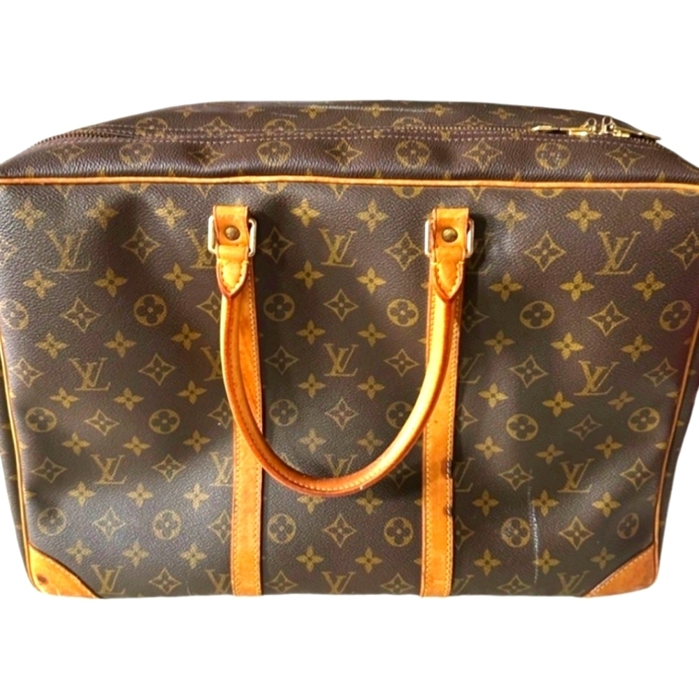 Louis Vuitton Sirius 45 Vintage Large Luggage Piece with Luggage tag, lock & key